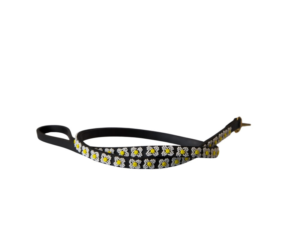 TKC Daisies Beaded Dog Lead