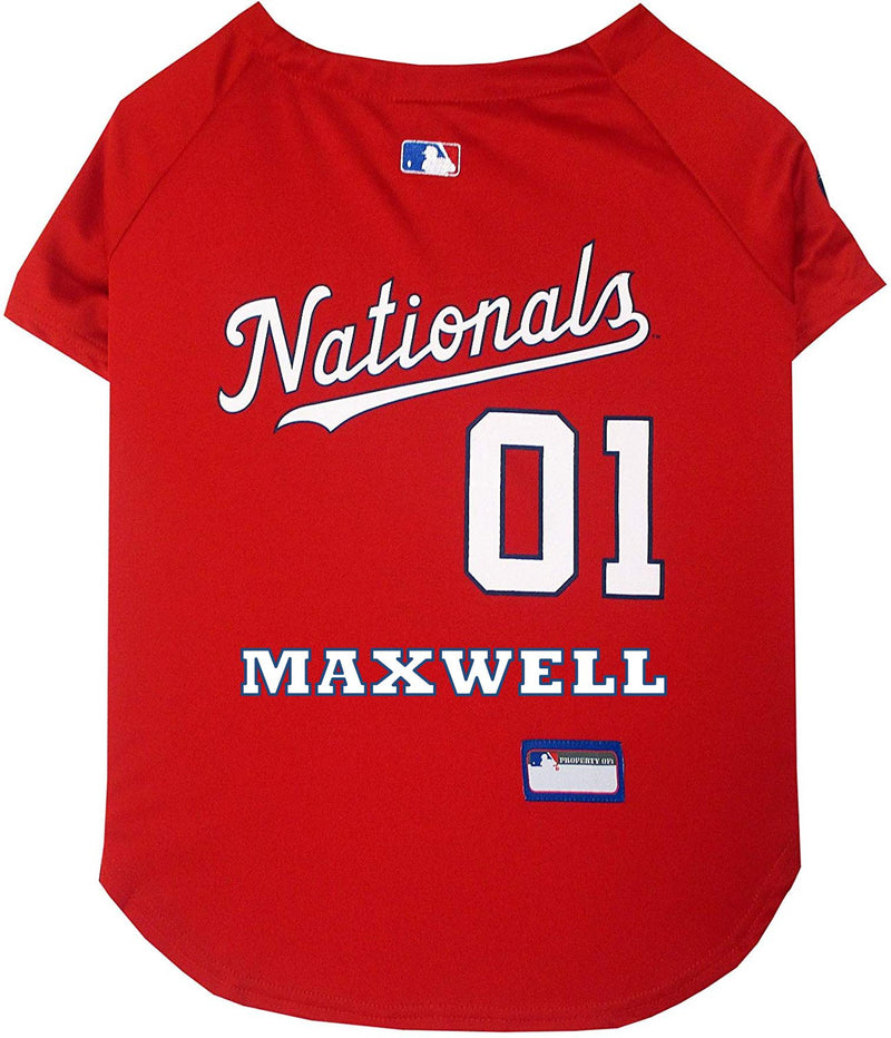 Washington Nationals Pet Jersey - 3 Red Rovers
