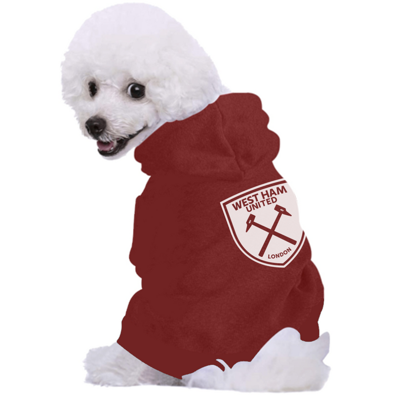 West Ham United FC Pet Hoodies