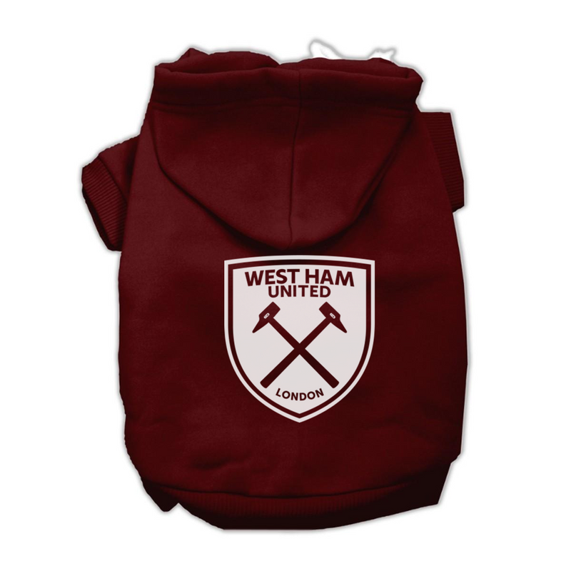 West Ham United FC Pet Hoodies