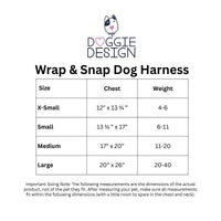 Catching Waves Print & Mesh Wrap and Snap Choke Free Step In Harness