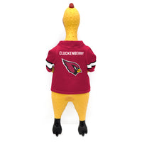 AZ Cardinals Rubber Chicken Pet Toy