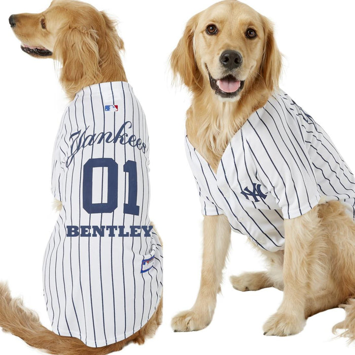 New York Yankees Throwback Pet Jersey – 3 Red Rovers