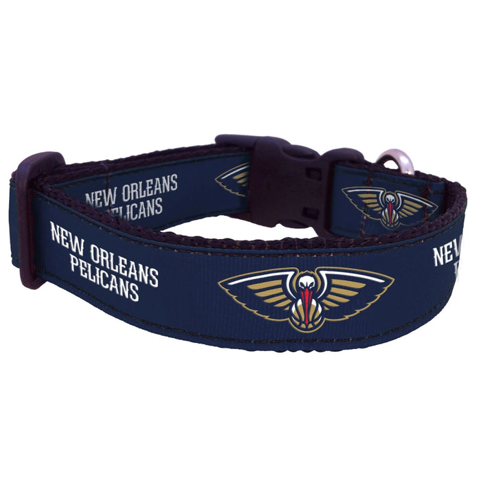 New Orleans Pelicans Nylon Dog Collar and Leash
