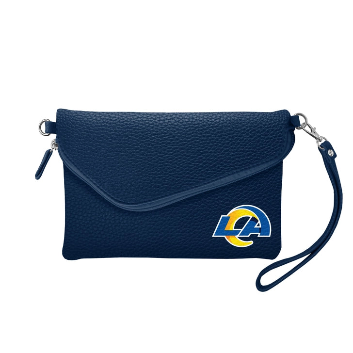 Los Angeles Rams Fold-Over Crossbody Pebble Purse