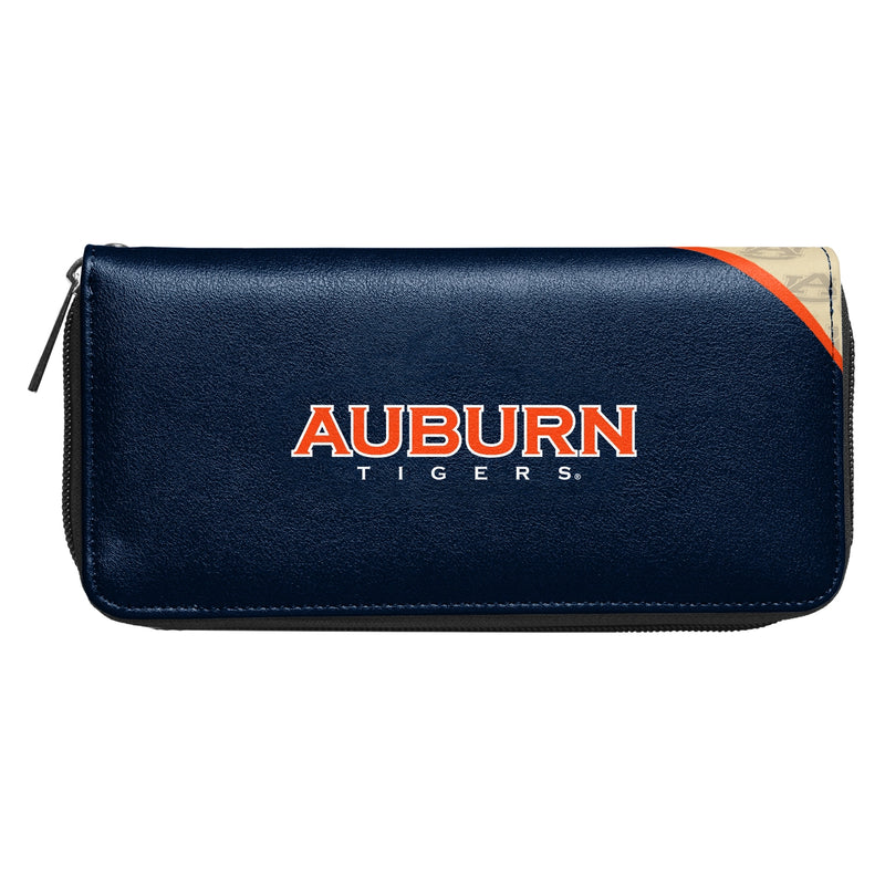 Auburn Tigers Curve Zip Organizer Wallet