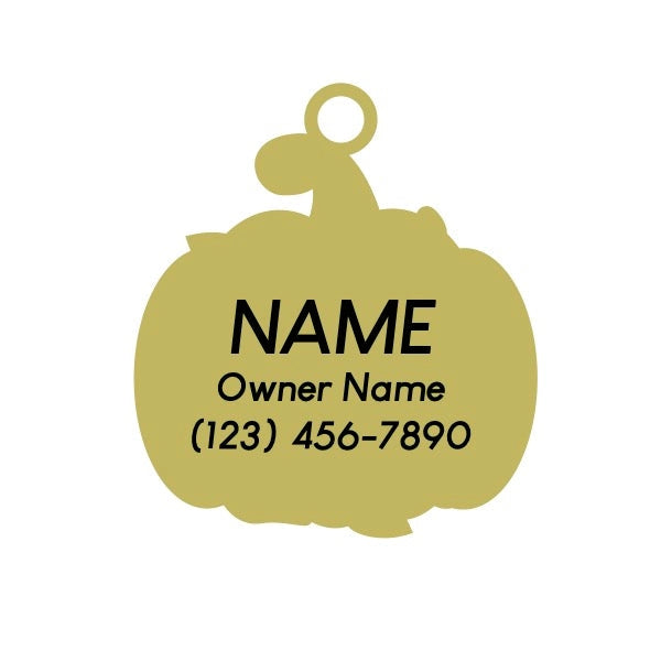 Pumpkin Pie Pet ID Tag