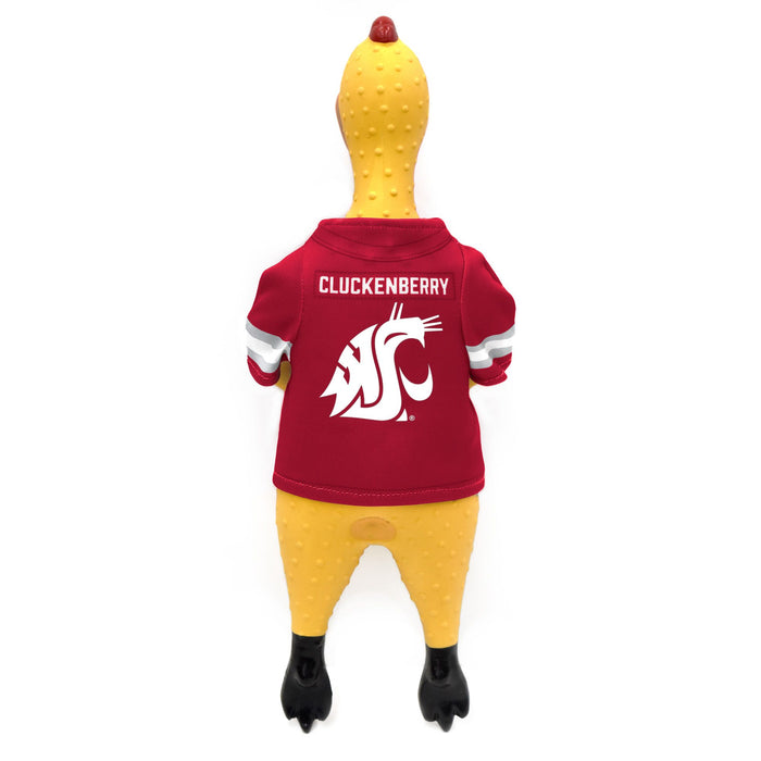 WA State Cougars Rubber Chicken Pet Toy