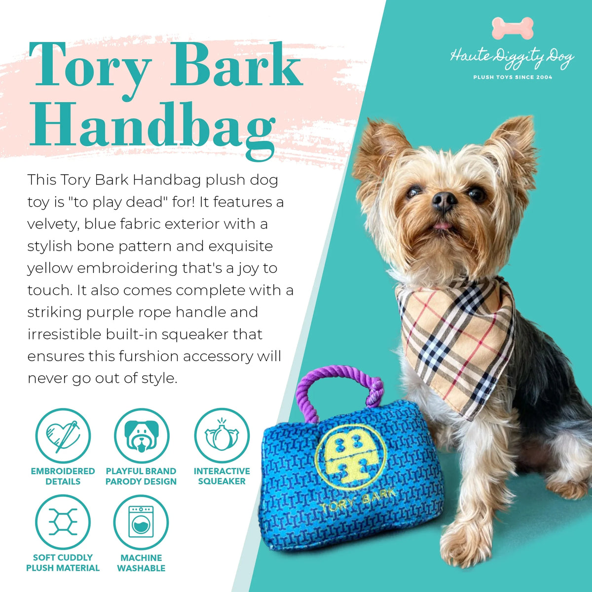 Tory Bark Handbag Plush Toy
