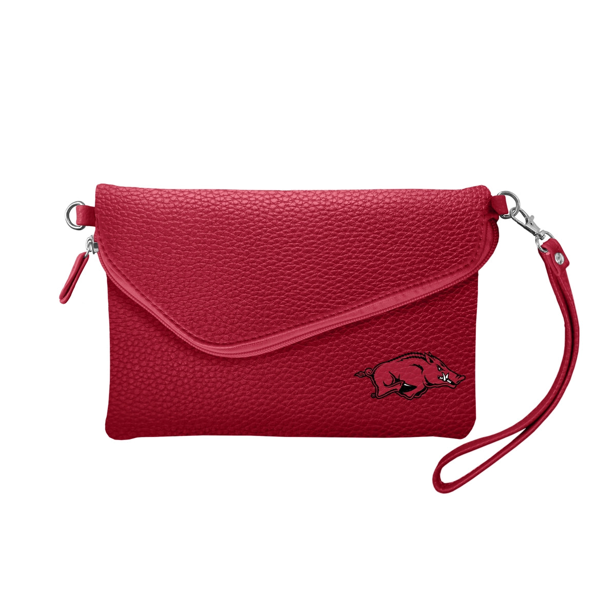 AR Razorbacks Fold-Over Crossbody Pebble Purse