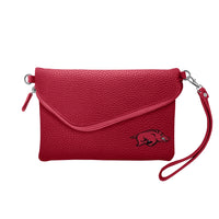 AR Razorbacks Fold-Over Crossbody Pebble Purse