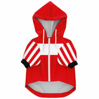 Brentford FC 25/26 Home Kit-Inspired Zip-Up Hoodie
