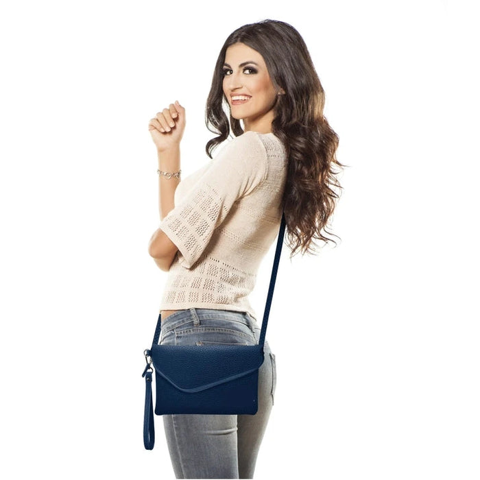 Los Angeles Rams Fold-Over Crossbody Pebble Purse