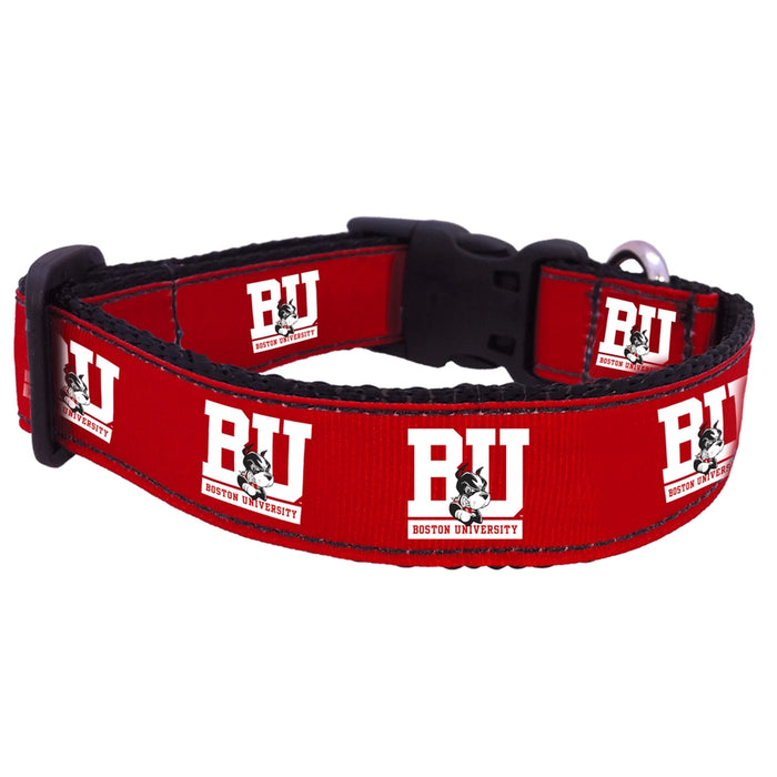 Boston University Terriers Nylon Dog Collar or Leash
