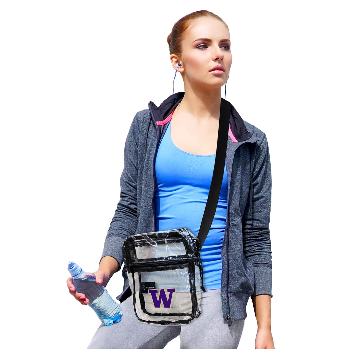 WA Huskies Clear Sideline Purse