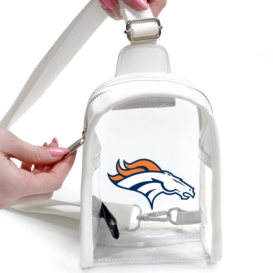 Denver Broncos Clear Mini Sling