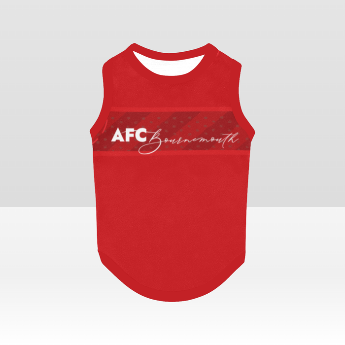 AFC Bournemouth 25/26 Home Inspired Graphic Pet Tee Shirt (Size M-2x)