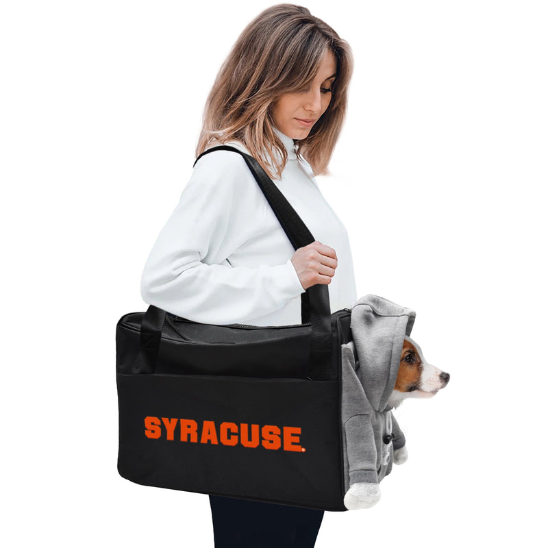 Syracuse Orange Furry Fan Pet Carrier