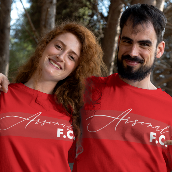 Arsenal FC 25/26 Home Kit Inspired Unisex Basic T-shirt