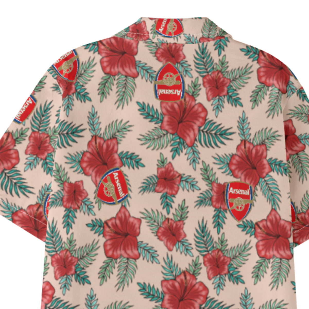 Arsenal FC 25/26 Team-Inspired Kids Cotton-Blend Hawaiian Shirt