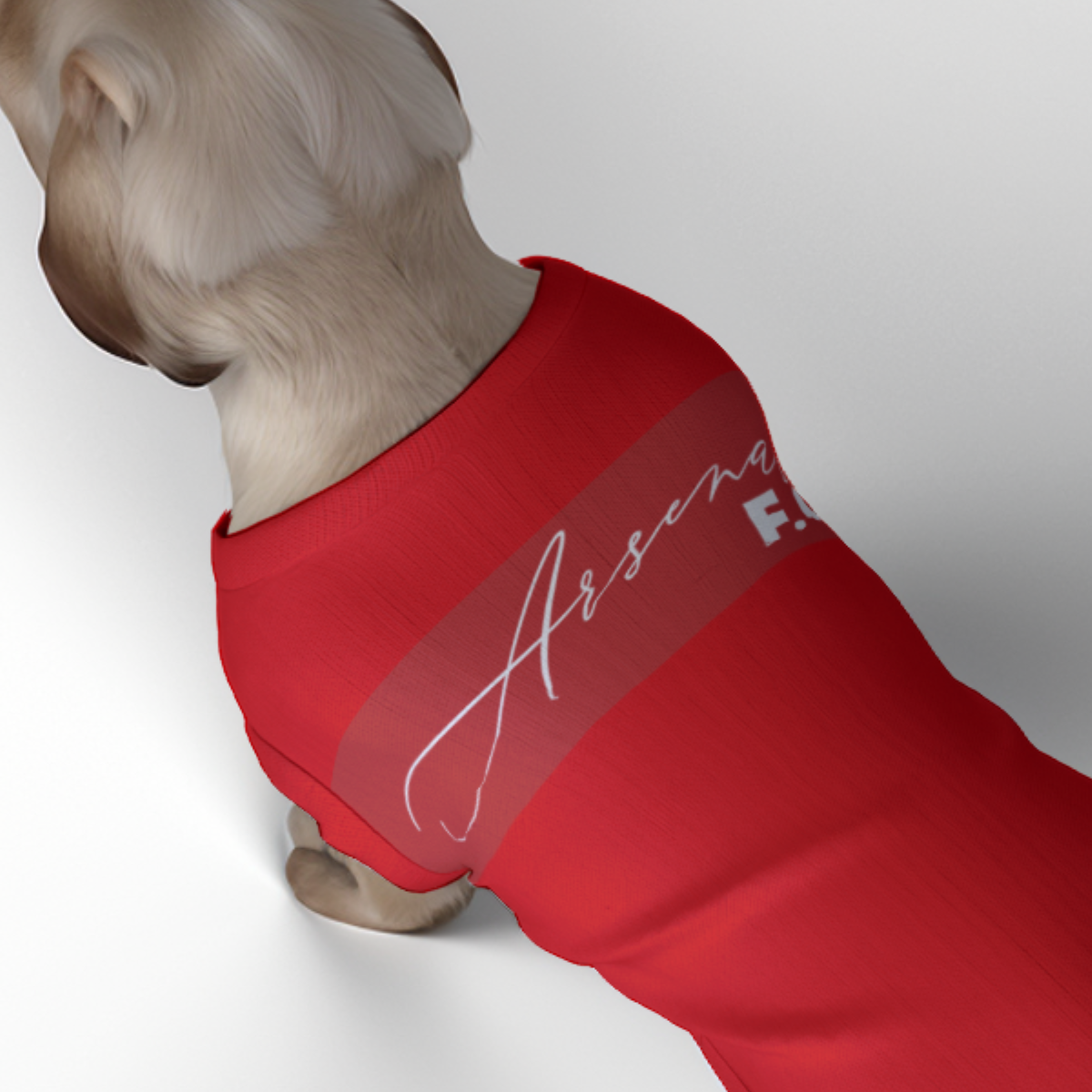 Arsenal FC 25/26 Home Inspired Graphic Pet Tee Shirt (Size M-2x)