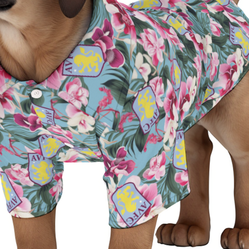 Aston Villa FC 25/26 Team-Inspired Pet Hawaiian Shirt (sizes M-3x)