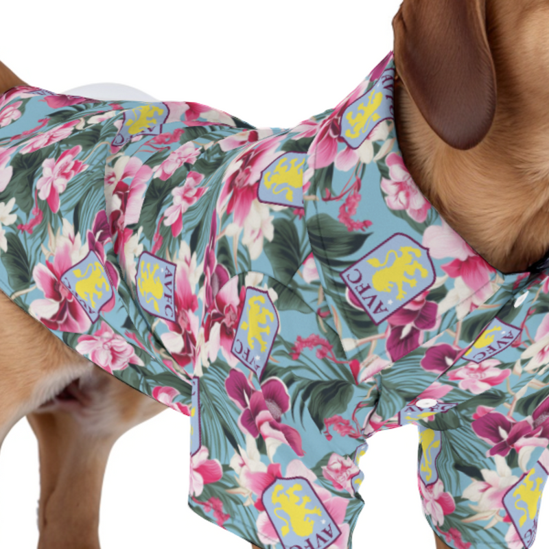 Aston Villa FC 25/26 Team-Inspired Pet Hawaiian Shirt (sizes M-3x)