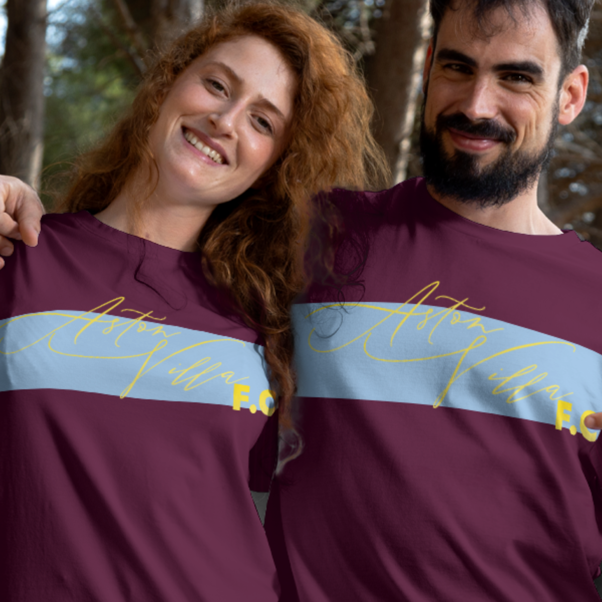 Aston Villa FC 25/26 Home Kit Inspired Unisex Basic T-shirt