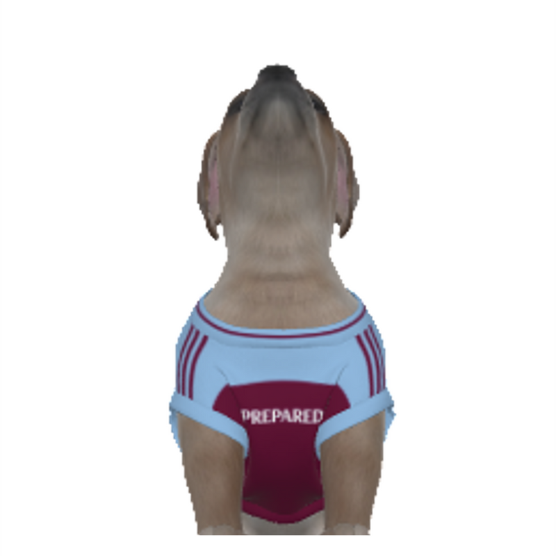 Aston Villa FC 24/25 Home Inspired Pet Tee (Size XS-Small) 