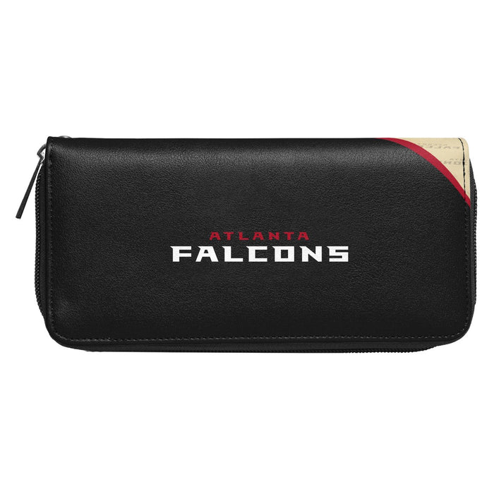Atlanta Falcons Curve Zip Organizer Wallet