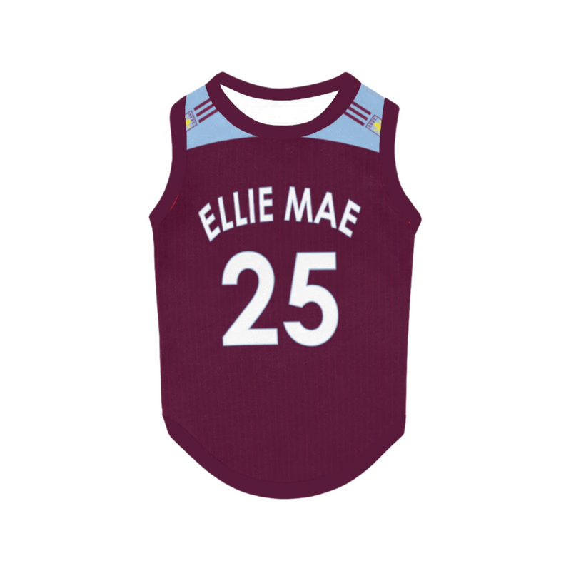 Aston Villa FC 25/26 Home Kit Inspired Personalized Tank
