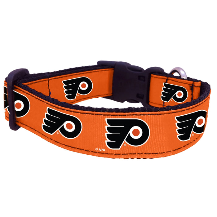 Philadelphia Flyers Nylon Dog Collar and Leash