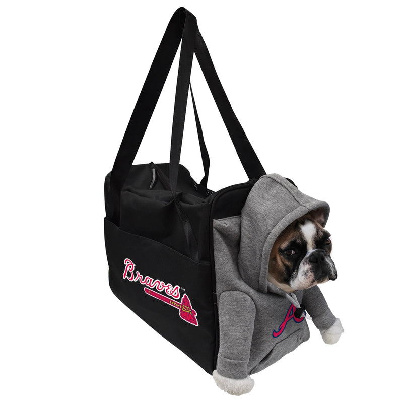 Atlanta Braves Furry Fan Pet Carrier