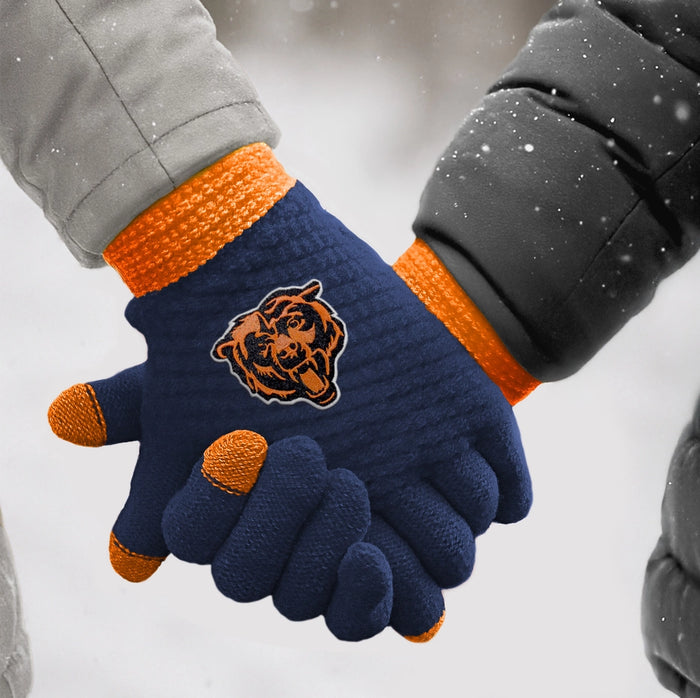Chicago Bears Waffle Knit Gloves