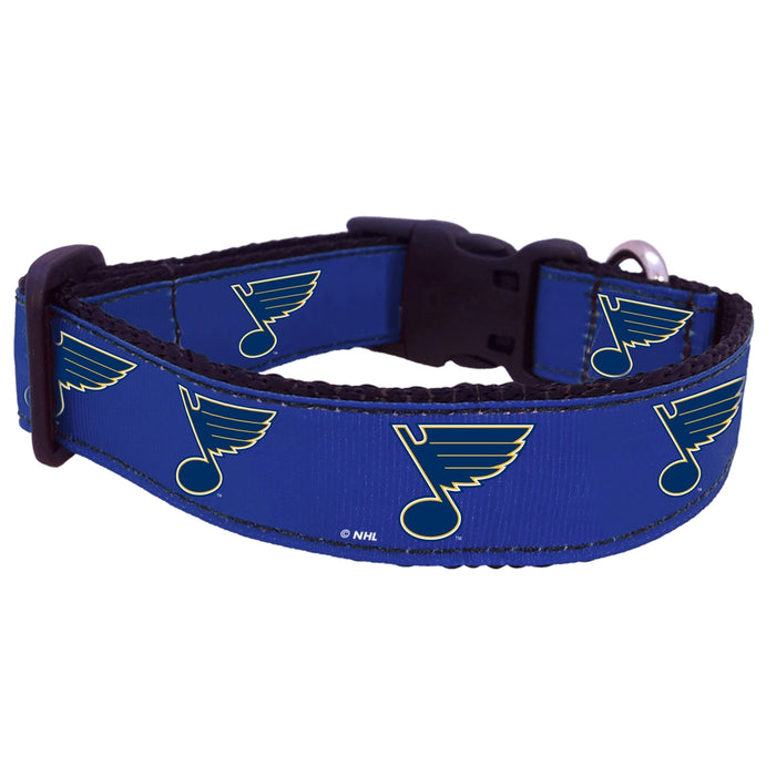 St Louis Blues Nylon Dog Collar and Leash