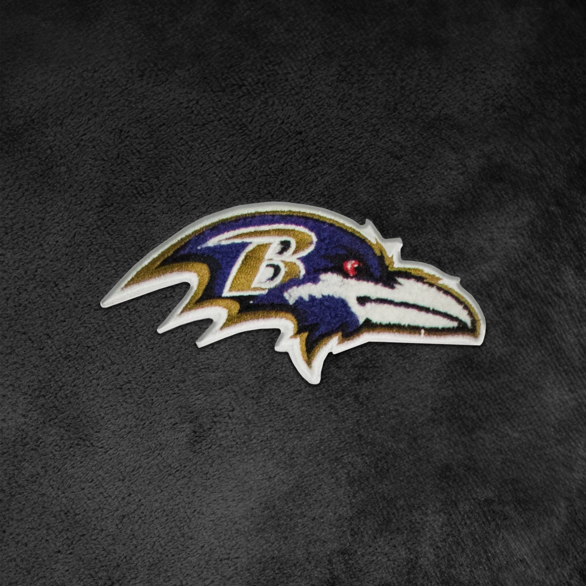 Baltimore Ravens Fur Trim Poncho