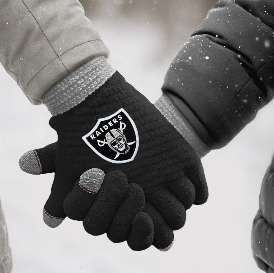 Las Vegas Raiders Waffle Knit Gloves