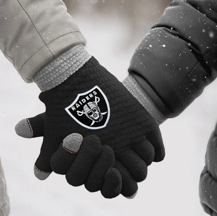 Las Vegas Raiders Waffle Knit Gloves