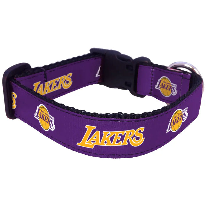 Los Angeles Lakers Nylon Dog Collar and Leash