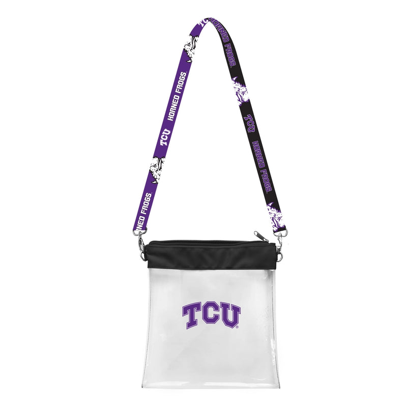 TCU Horned Frogs Clear Satchelette