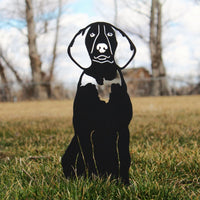 Coonhound - Treeing Walker Corten Steel Outdoor Silhouette