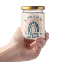 No Longer By Our Side Boho Rainbow Pet Memorial Candle