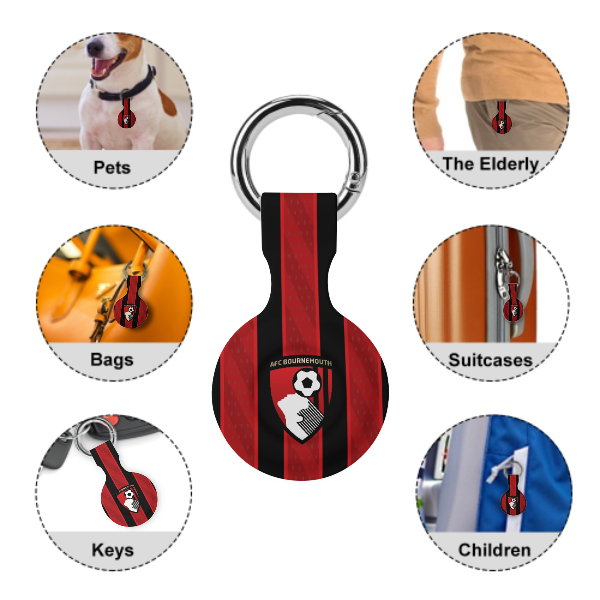 AFC Bournemouth 25/26 Home Kit-Inspired Protective Case for Air Tag