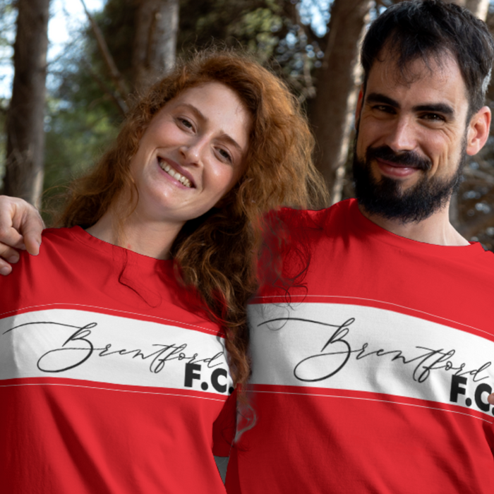 Brentford FC 25/26 Home Kit Inspired Unisex Basic T-shirt