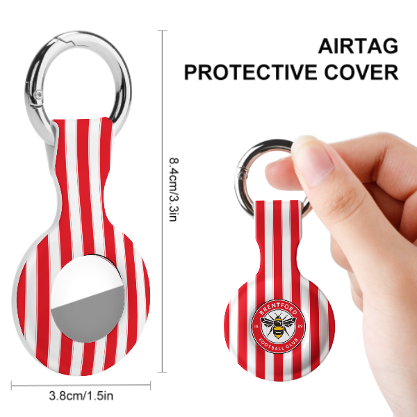 Brentford FC 25/26 Home Kit-Inspired Protective Case for Air Tag