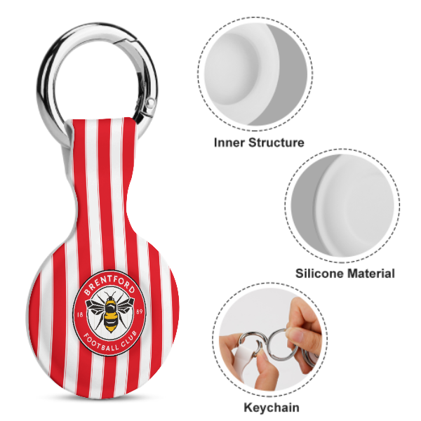 Brentford FC 25/26 Home Kit-Inspired Protective Case for Air Tag