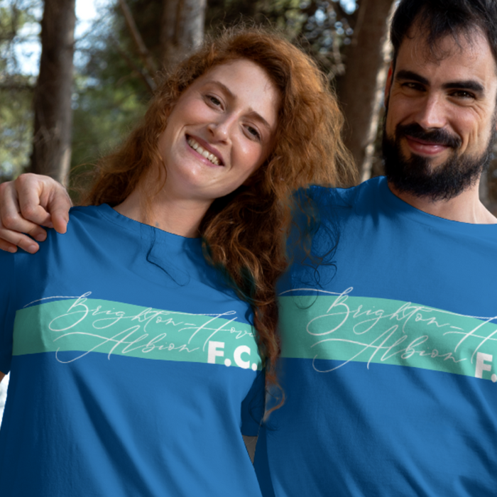 Brighton & Hove Albion FC 25/26 Home Kit Inspired Unisex Basic T-shirt