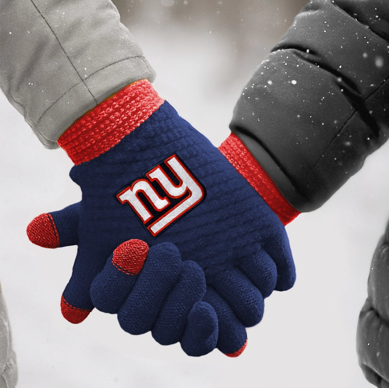 New York Giants Waffle Knit Gloves