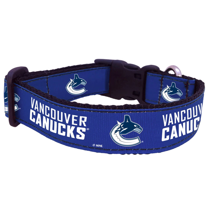 Vancouver Canucks Nylon Dog Collar or Leash