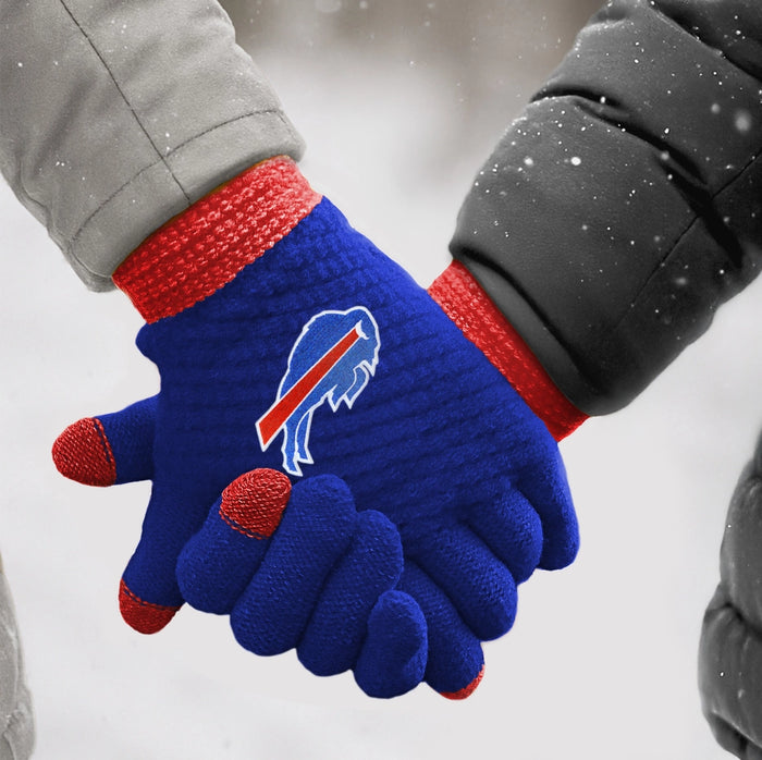 Buffalo Bills Waffle Knit Gloves